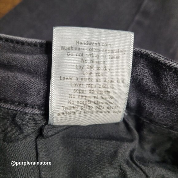 Judy Blue Jeans 28 Skinny Mid Rise Raw Hem Black Wash Stretch Denim JB88268 - Picture 6 of 13